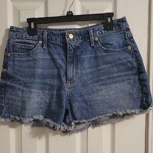 Universal Thread Blue Jean Shorts Distressed Mid-Thigh